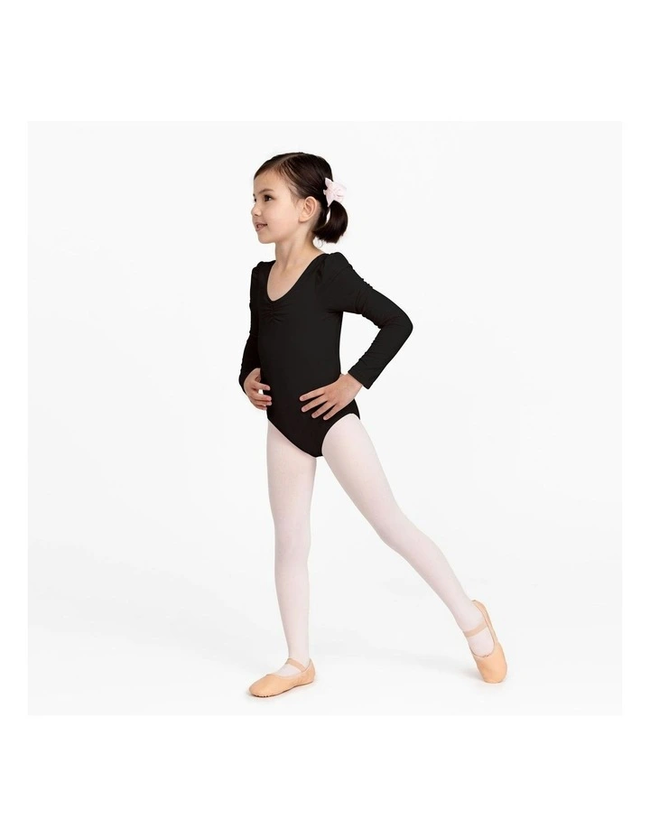 Long Sleeve Ballet/Jazz Leotard in Black image 3