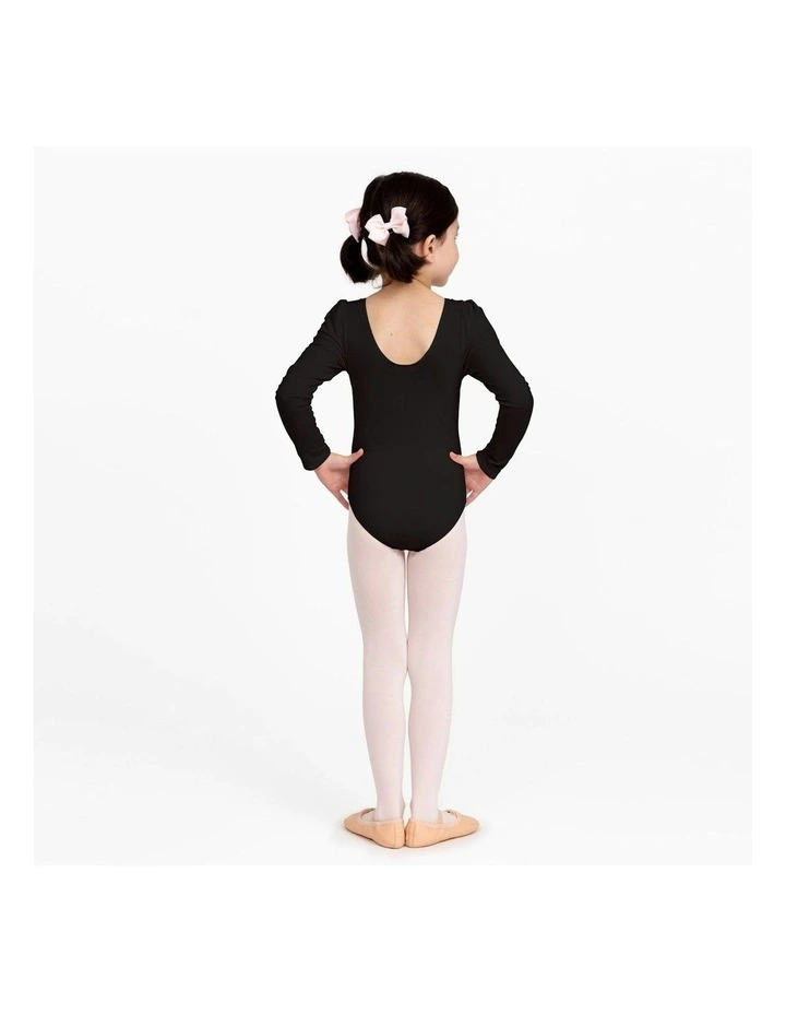 Long Sleeve Ballet/Jazz Leotard in Black image 4