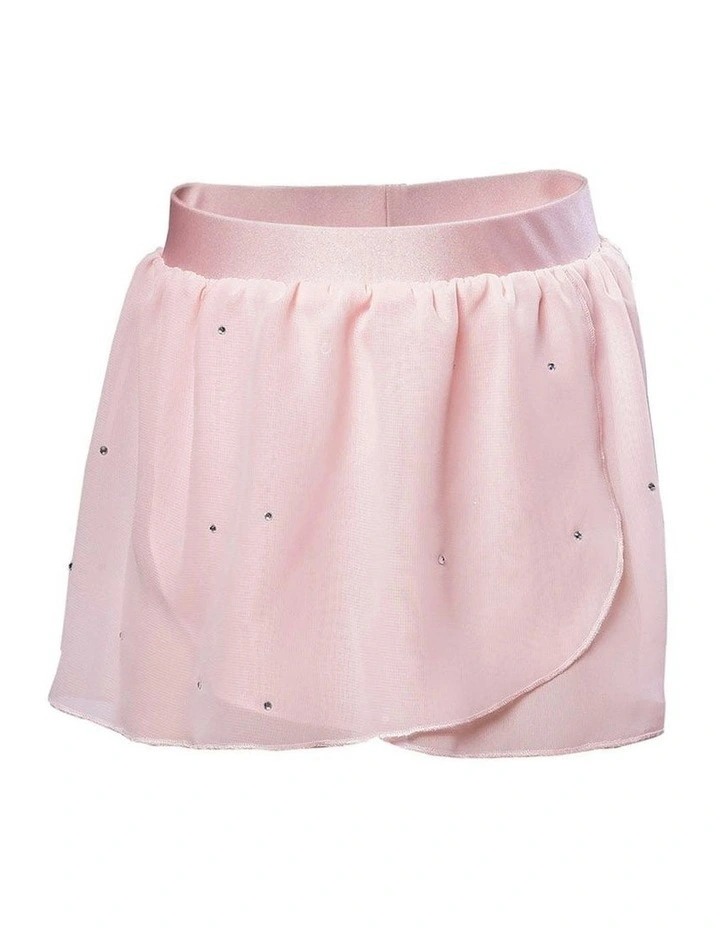 Georgette Practice Skirt With Diamantes in Pink image 1