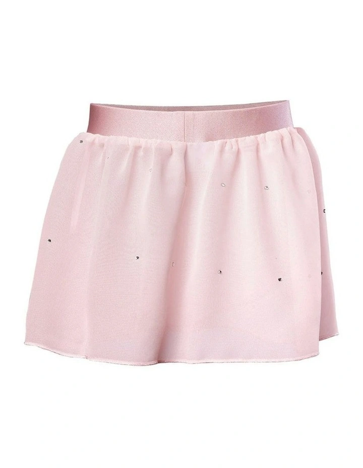 Georgette Practice Skirt With Diamantes in Pink image 2