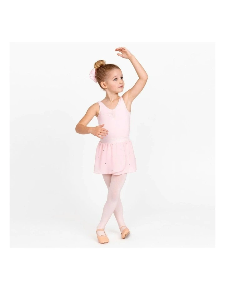 Georgette Practice Skirt With Diamantes in Pink image 3