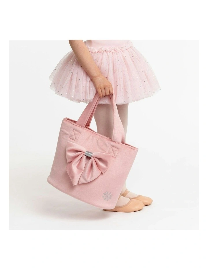 Ballerina Bucket Bag with Bow in Pink image 3