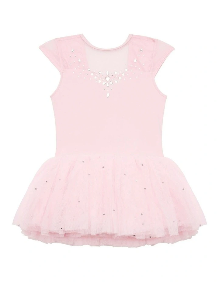 Crystal Jewelled Sweetheart Tutu Dress in Pink image 1