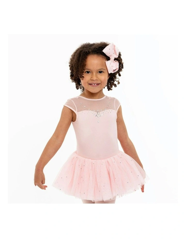 Crystal Jewelled Sweetheart Tutu Dress in Pink image 3