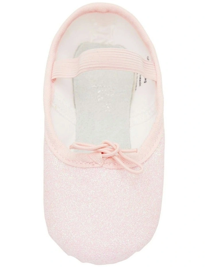 Pink Glitter Ballet Shoes in Pink image 4