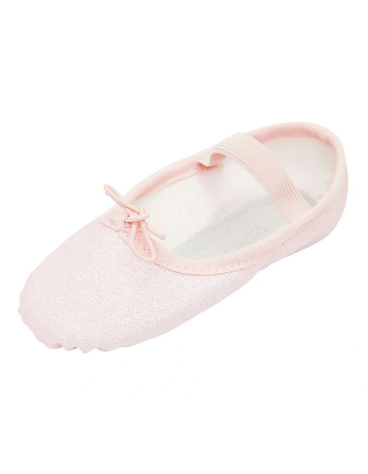 Pink Glitter Ballet Shoes in Pink image 5
