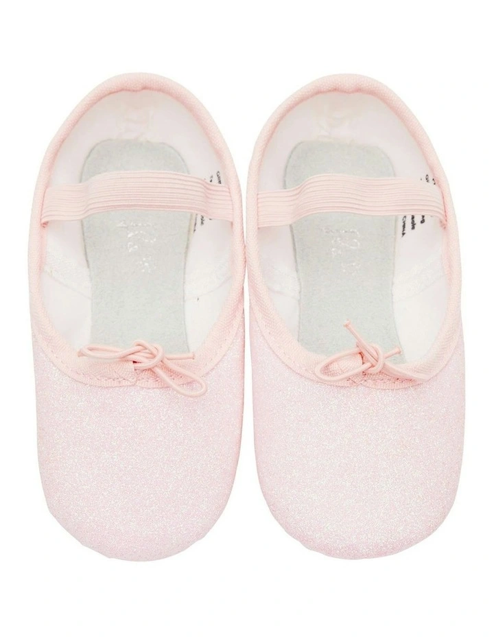 Pink Glitter Ballet Shoes in Pink image 6