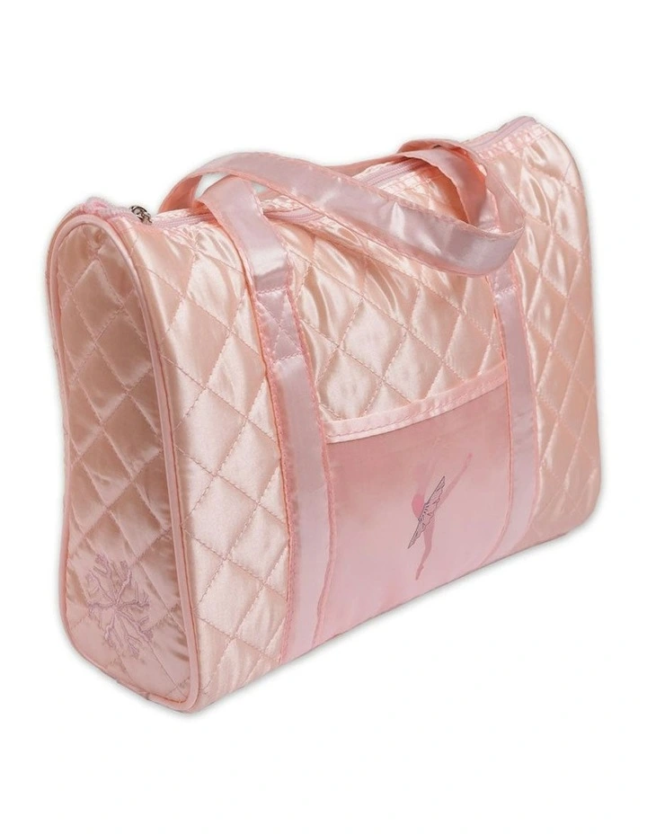 Quilted Duffle Ballet Bag in Pink image 2