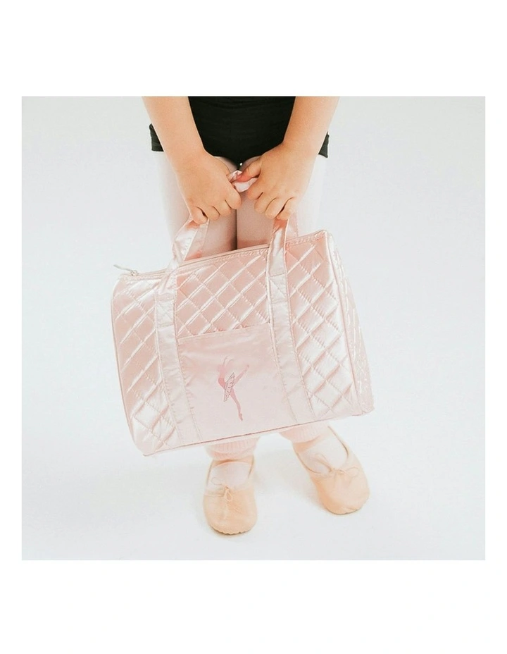 Quilted Duffle Ballet Bag in Pink image 7