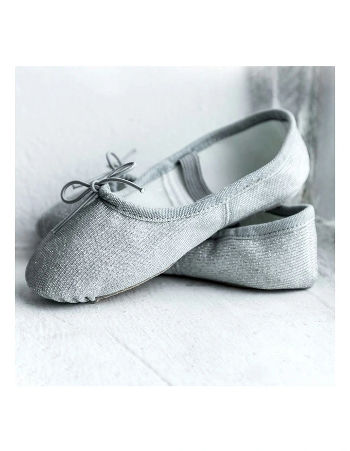 Sparkle Ballet Shoe in Silver image 3