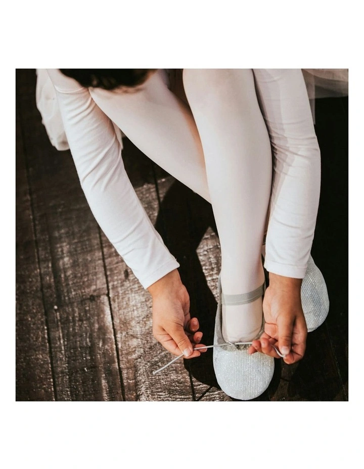 Sparkle Ballet Shoe in Silver image 5