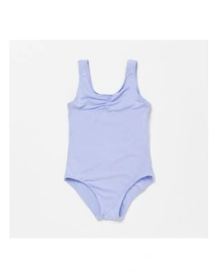 Gathered Tank Leotard in Lilac