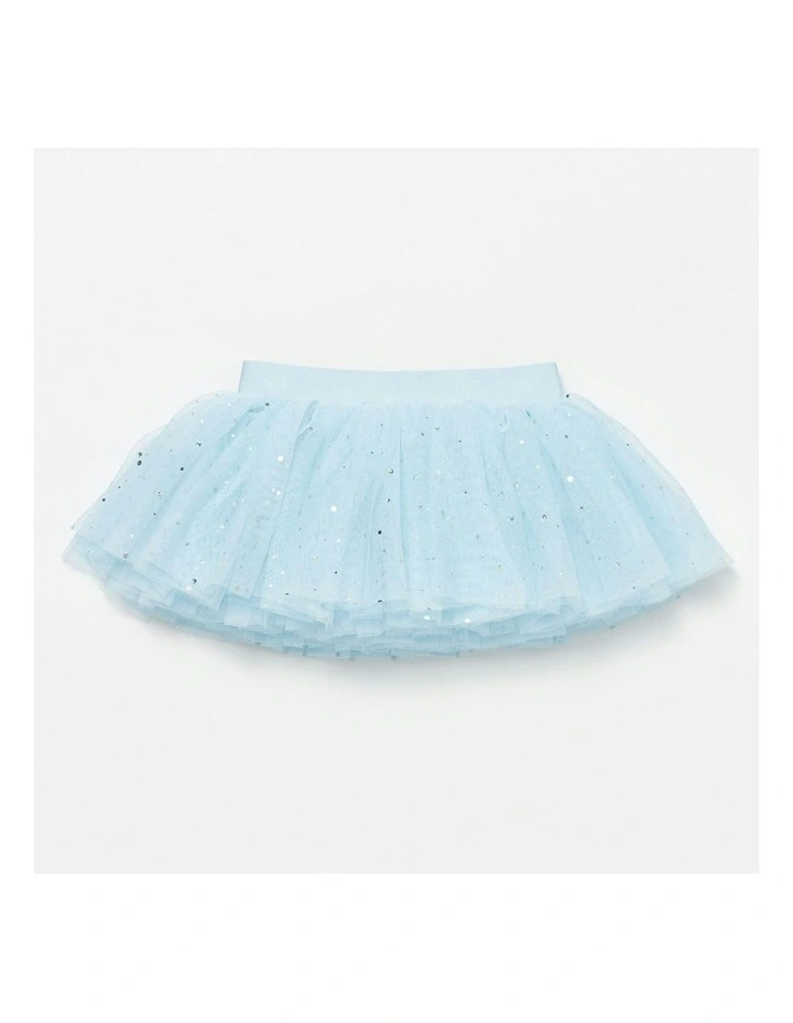 4 Layer Sequin Tutu Skirt in Blue image 1