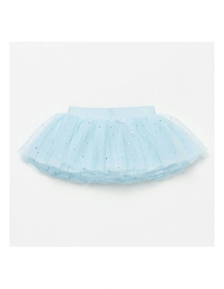 4 Layer Sequin Tutu Skirt in Blue image 2