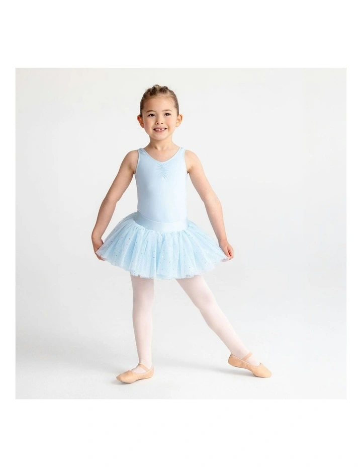 Tutu Skirt With Tank Leotard 2PC Set in Blue image 3