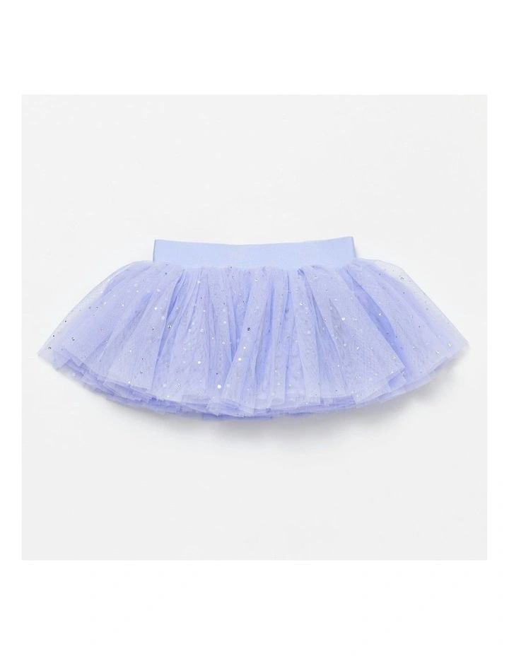 Flo Dancewear Girls 4 Layer Sequin Tutu Skirt in Lilac image 1