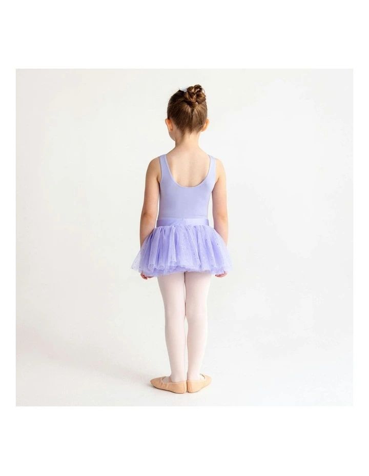 Flo Dancewear Girls 4 Layer Sequin Tutu Skirt in Lilac image 5