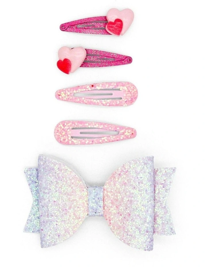 Lots Of Love Hair Clip Set in Multi image 1