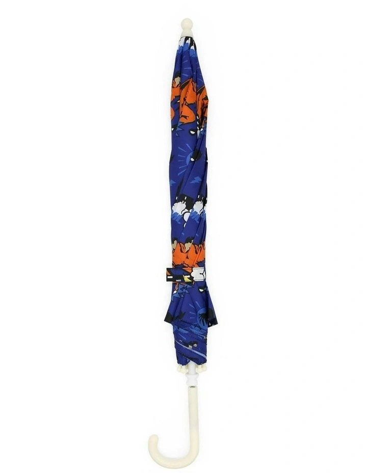 Superhero Umbrella in Blue Comic Print image 2