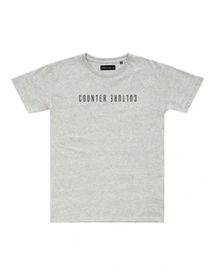 Atlas Tee - Youth in Grey Marle