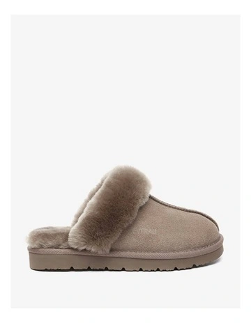 Muffin Slipper Suede in Brown