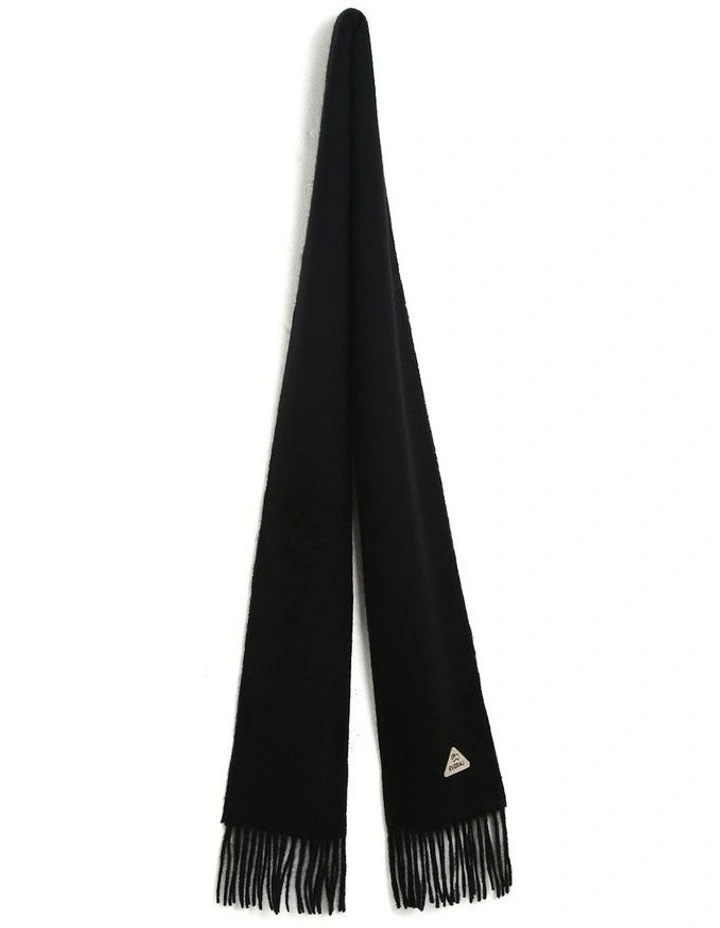 Eva Plain Scarf in Black image 5