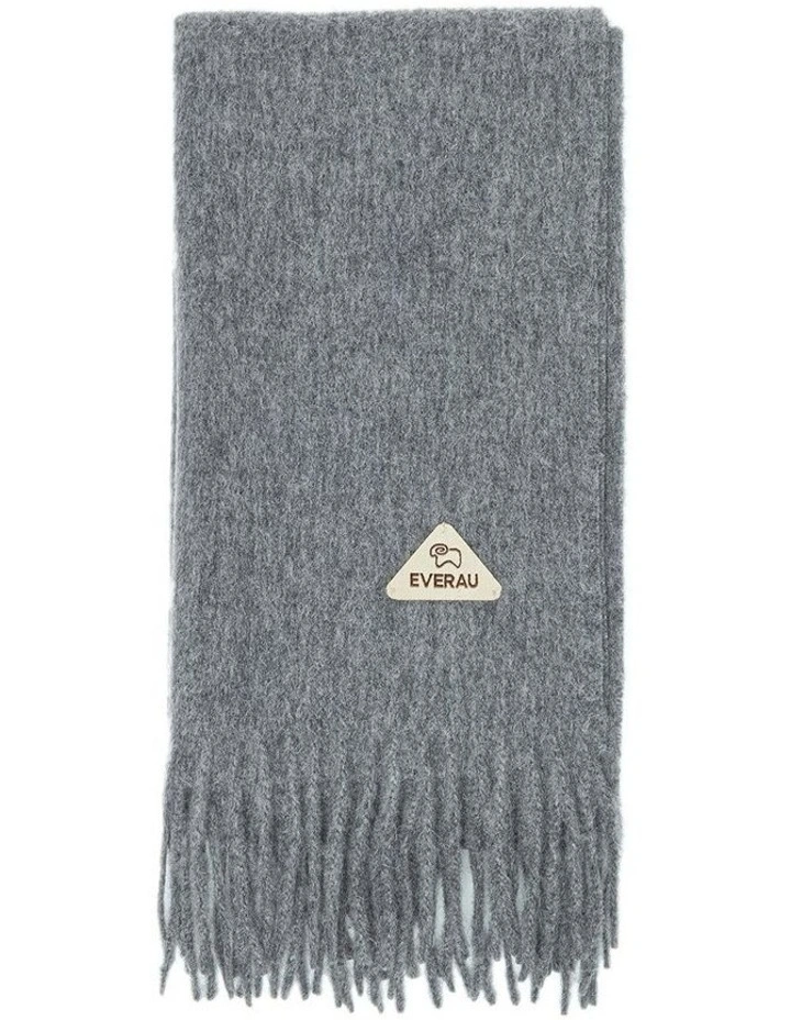 Eva Plain Scarf in Grey image 1