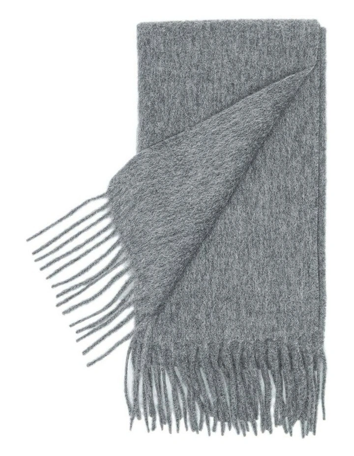 Eva Plain Scarf in Grey image 2