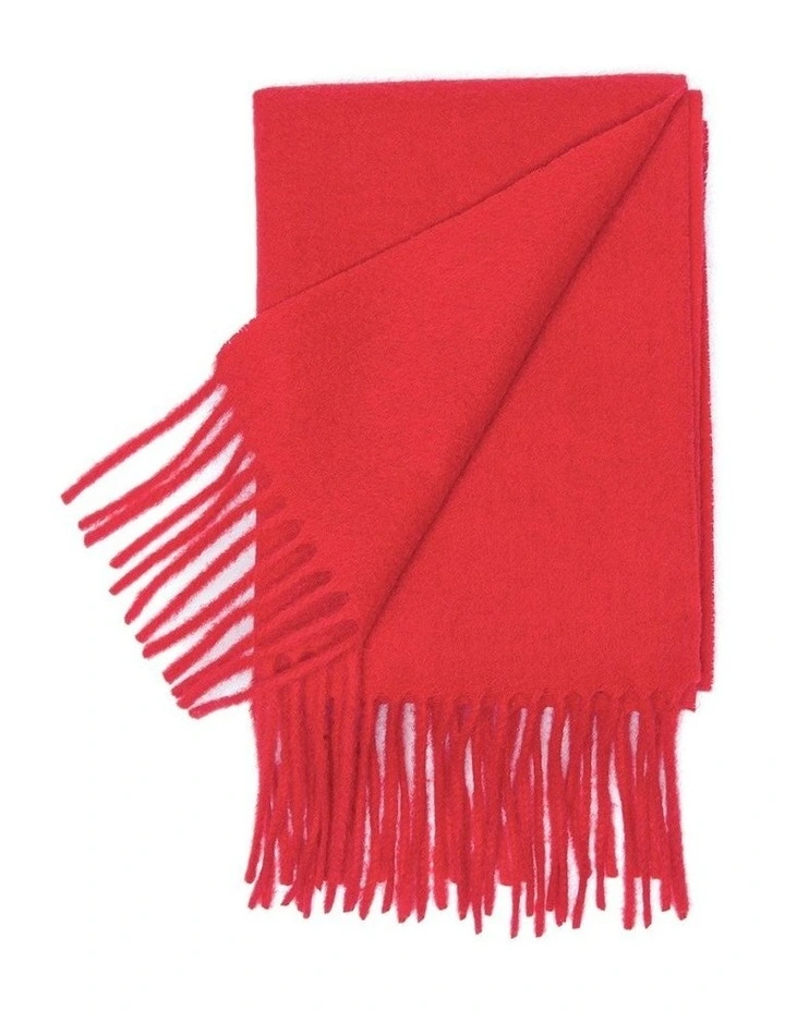 Eva Plain Scarf in Red image 2