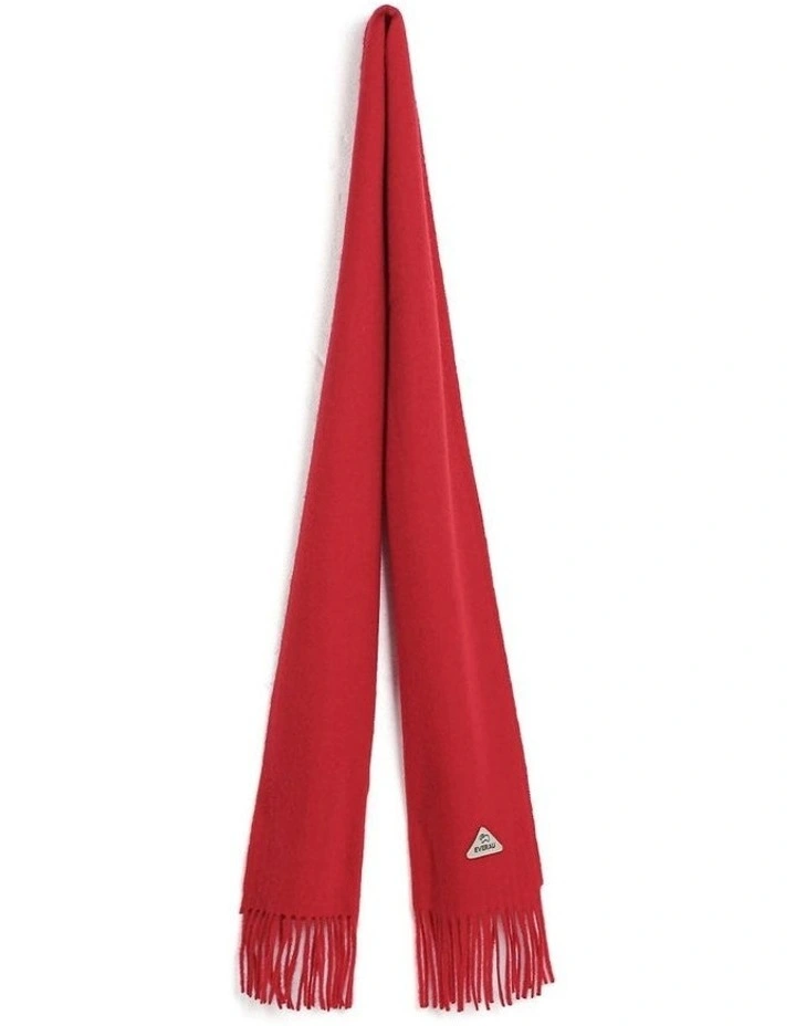 Eva Plain Scarf in Red image 5