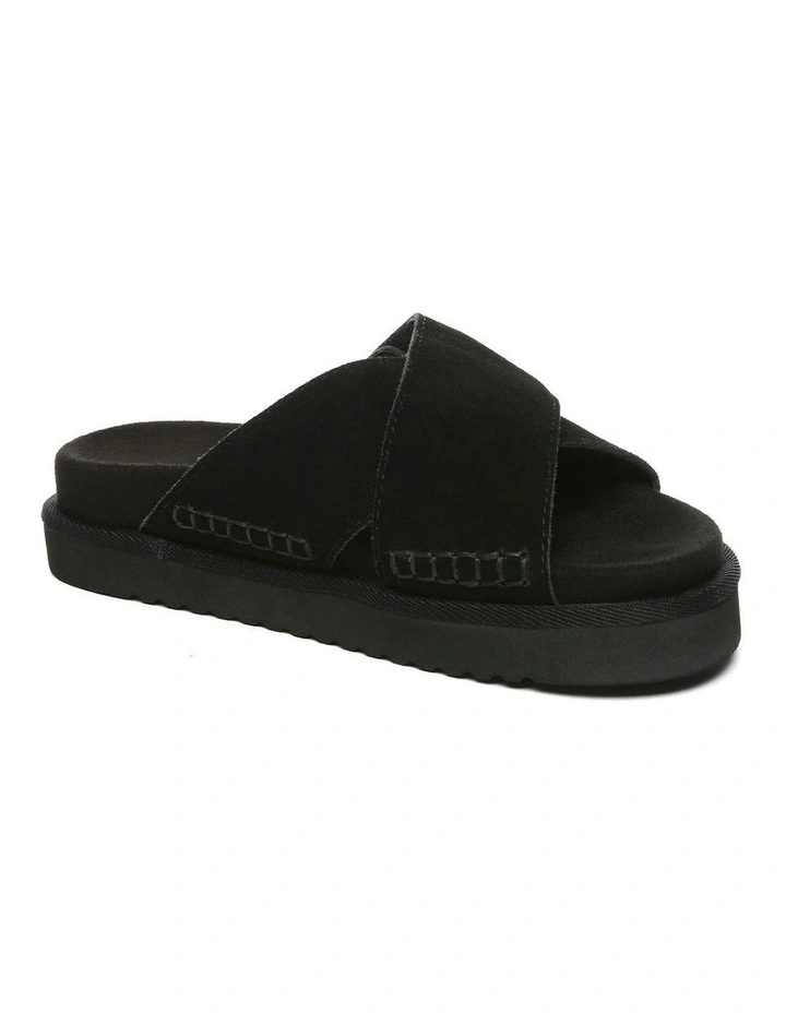 Lilac Adjustable Slides in Black image 2