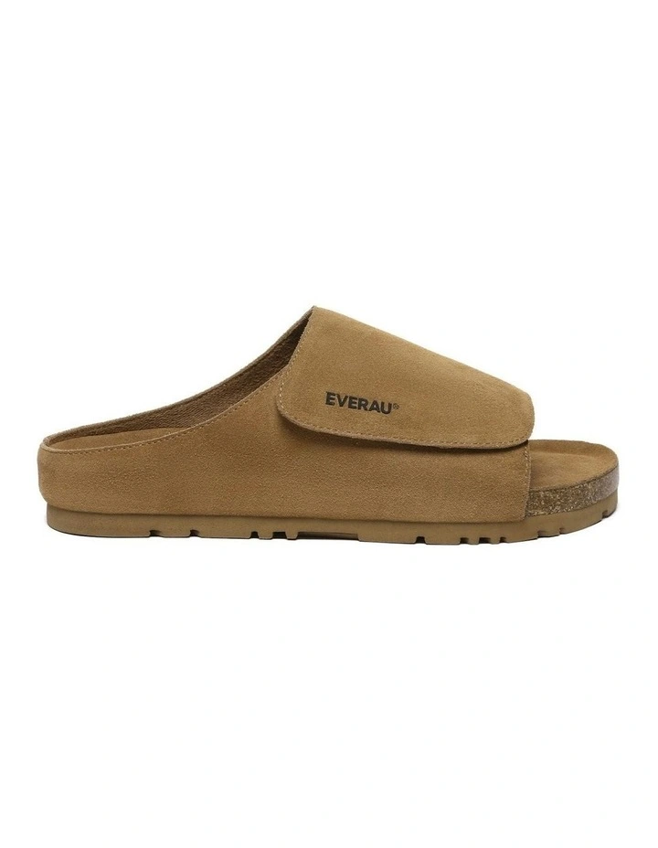 Justice Embossed Slides in Chestnut image 1