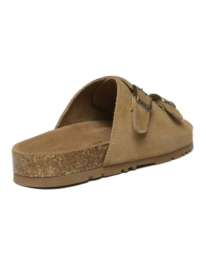 Alexis Adjustable Strap Slides in Chestnut image 3