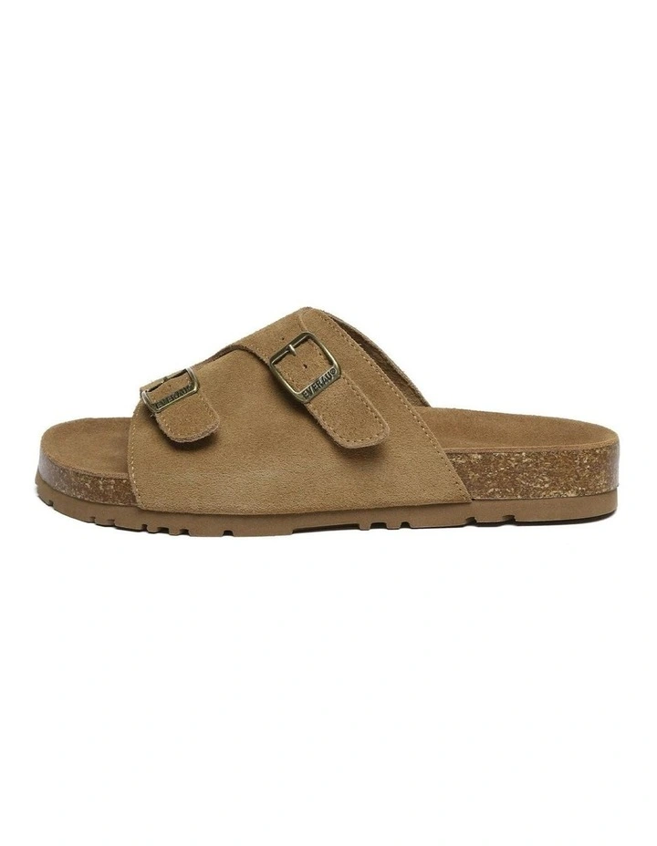 Alexis Adjustable Strap Slides in Chestnut image 4
