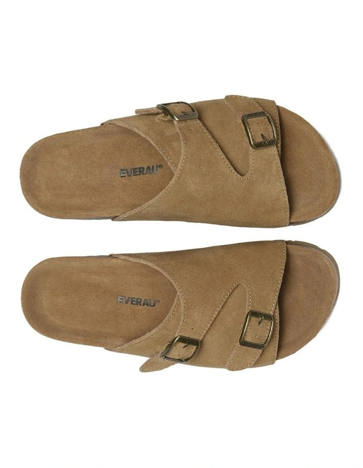 Alexis Adjustable Strap Slides in Chestnut image 5