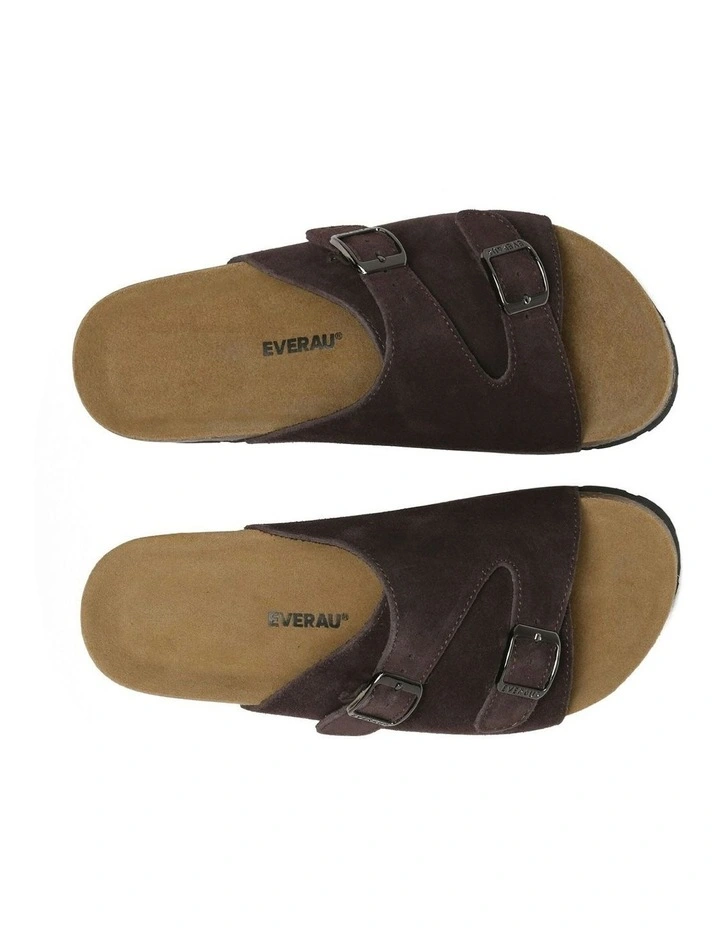 Alexis Adjustable Strap Slides in Chocolate image 5