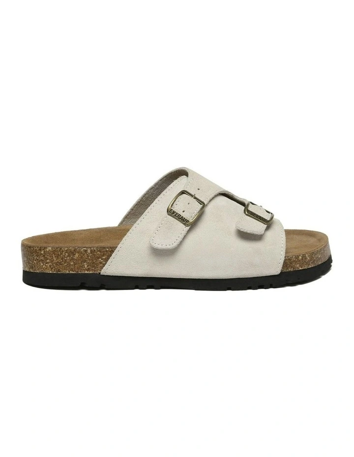 Alexis Adjustable Strap Slides in Sand image 1