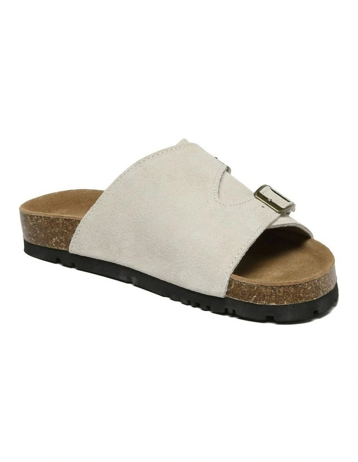 Alexis Adjustable Strap Slides in Sand image 2