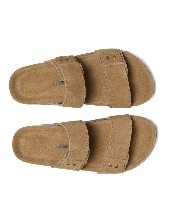 Aurelia Double Strap Slides in Chestnut image 5