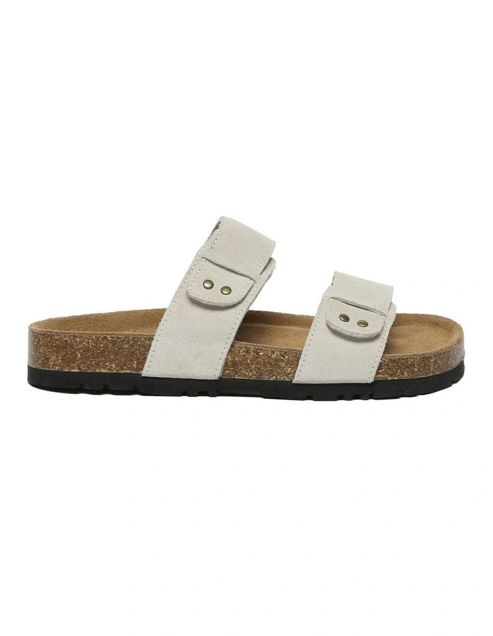 Aurelia Double Strap Slides in Sand image 1