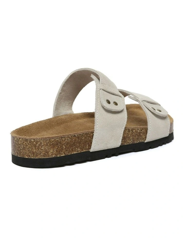 Aurelia Double Strap Slides in Sand image 3