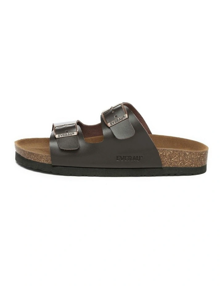 Mick Sandal Slides in Dark Brown image 4
