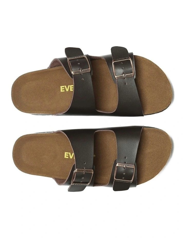 Mick Sandal Slides in Dark Brown image 5