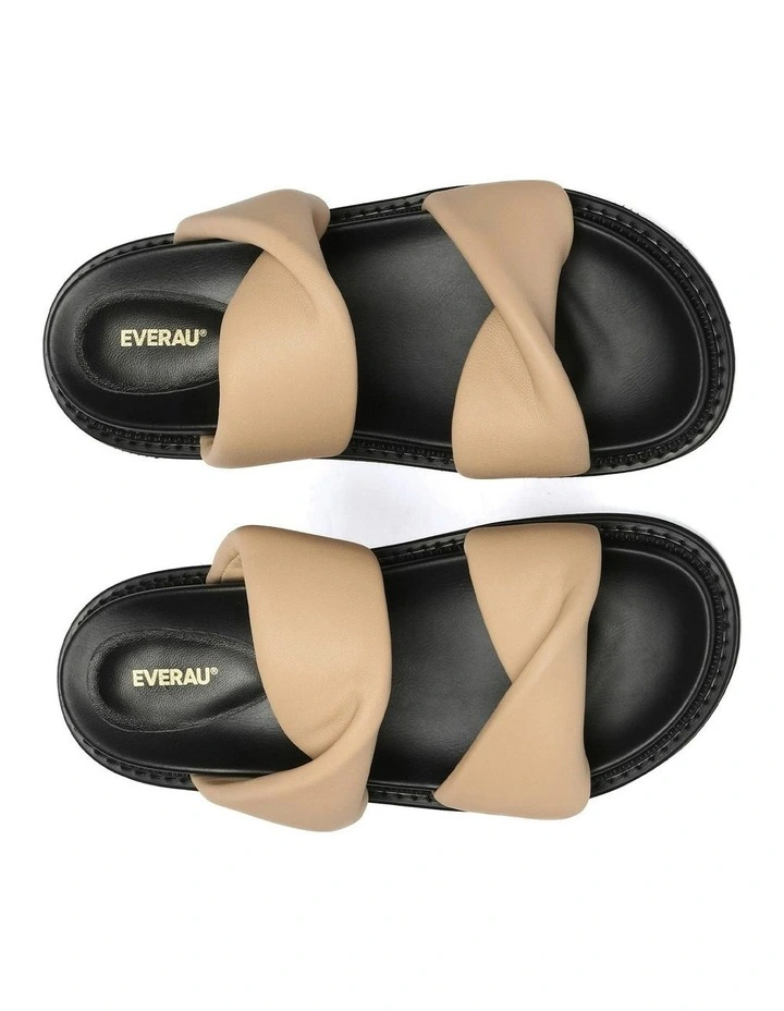 Eloise Paded Twist Sandals in Umber image 5