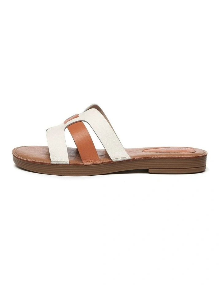 Leather Ultra Soft Flats in Orange image 4