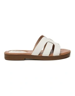 Leather Ultra Soft Flats in White