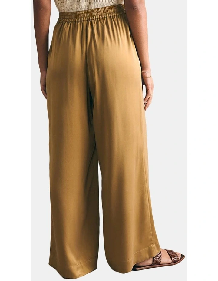 Stretch Terry Wide Leg Pant in Washed Black image 2