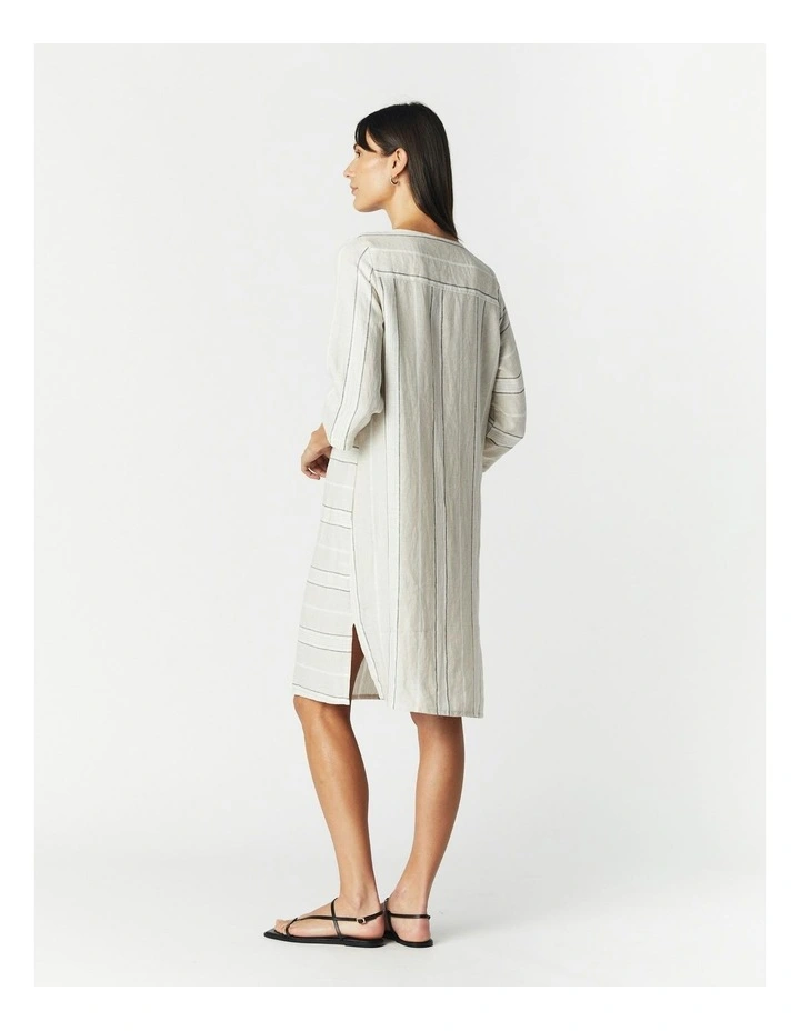 Isla Dress in Beige image 3