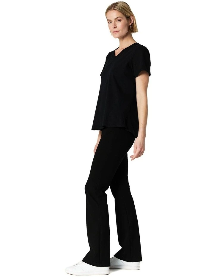Bella Bootleg Pant in Black image 3