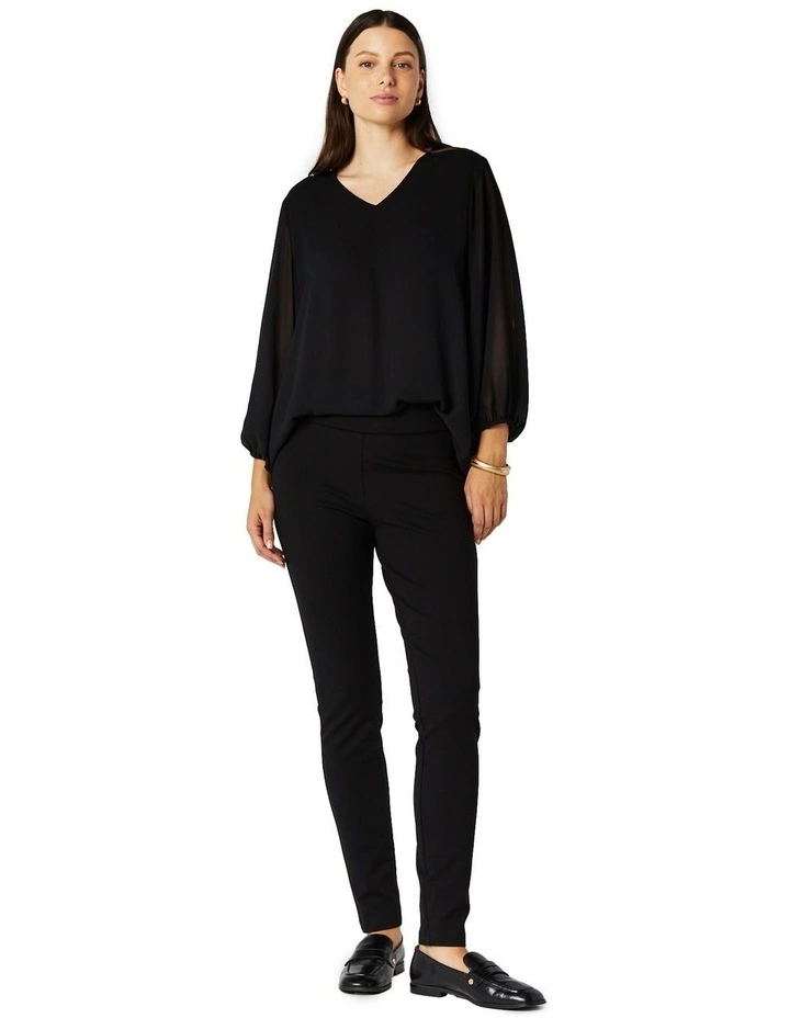 Phillipa Ponte Pant in Black image 1